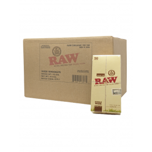 Raw Organic Papers Single Wide Single Window 50CT [MASTER CASE OF 24]